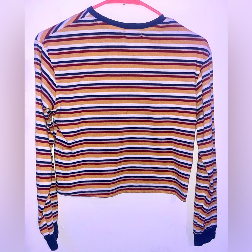 vintage orange kiss long sleeve slightly cropped